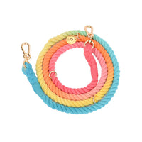 HKM-0644669 Hand-Woven Gradient Color Dog Collar - Cotton Thread, All Seasons, Available in Small, Medium, and Large
