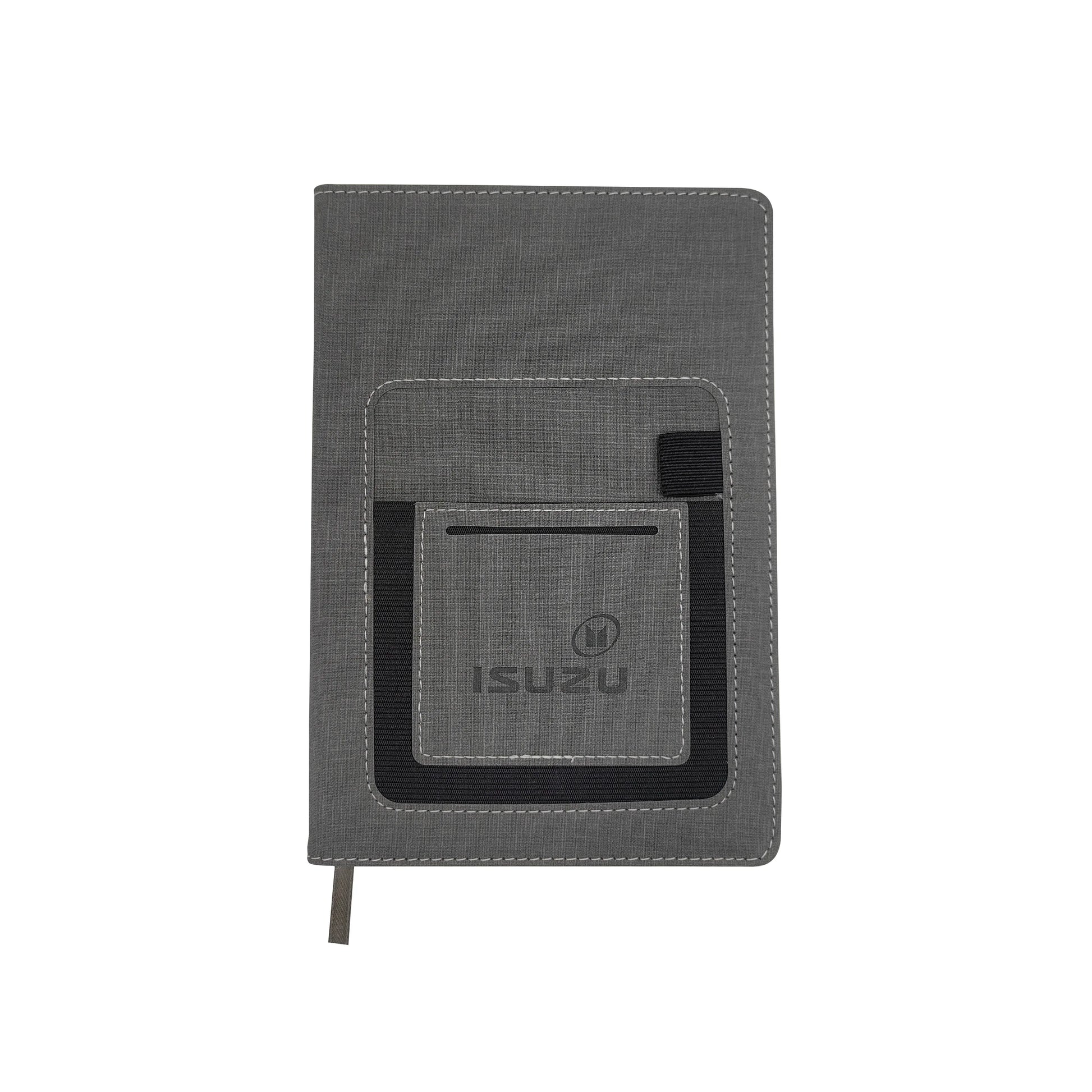 HKM-064467 Classic Solid Colour A5 Portable PU Notebook with Logo Journal and Writing Diary
