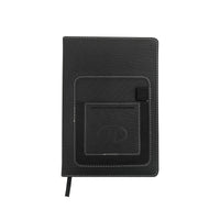 HKM-064467 Classic Solid Colour A5 Portable PU Notebook with Logo Journal and Writing Diary