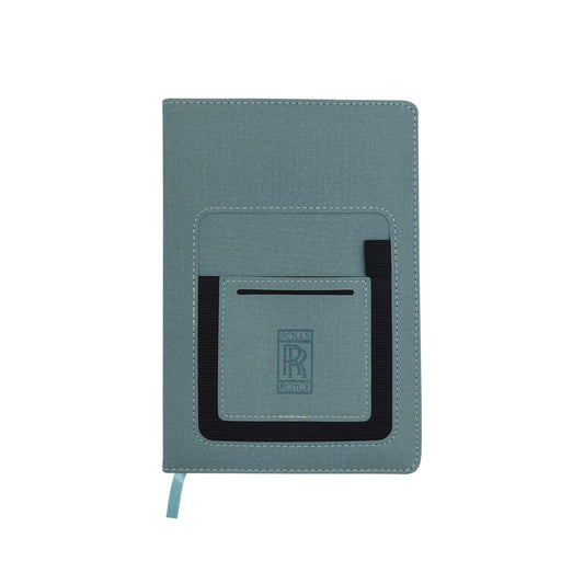 HKM-064467 Classic Solid Colour A5 Portable PU Notebook with Logo Journal and Writing Diary