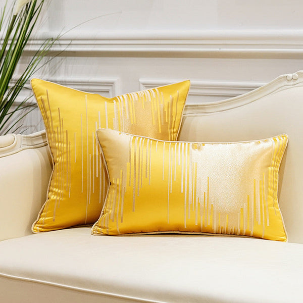 HKM-064467 Soft Polyester Waist Pillow Cushion 45x45cm High-Density Jacquard Filling
