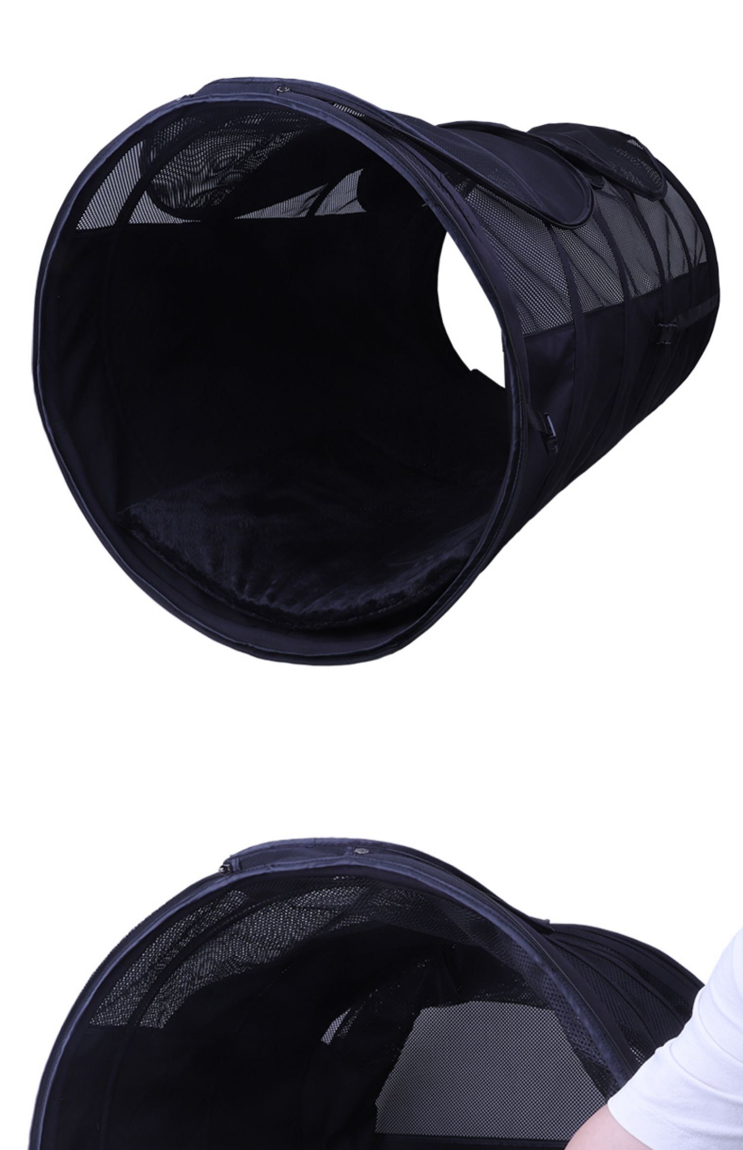 HKM-0644925 Large Dog Car Cage with Cushions - 120cm Length, 64cm Diameter