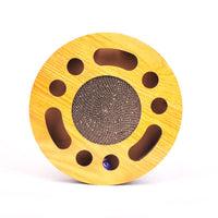 HKM-0645053 Educational Cat Toy Carousel for Claw Grinding - Durable Corrugated Paper, 33cm Diameter