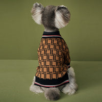HKM-0649021 Cozy Black Wool Sweater for Dogs with High Collar in Multiple Sizes