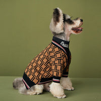 HKM-0649021 Cozy Black Wool Sweater for Dogs with High Collar in Multiple Sizes