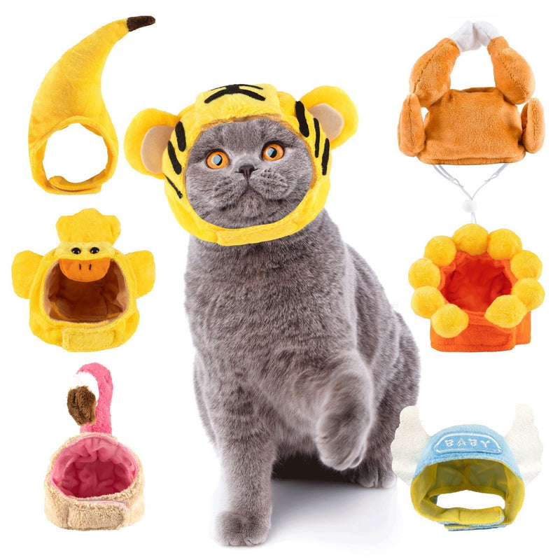 HKM-0649661 Cartoon Pet Headgear for Dogs and Cats - Fun Cross-Dressing Hats in Various Styles