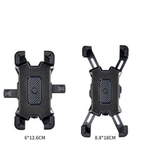 HKM-065043 Universal Electric Mobile Phone Holder for Motorcycles, Bicycles, and Cars - Shock-Proof and Adjustable for 4.8-6.8 Inch Devices