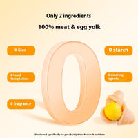 HKM-0650685 Savory Chicken and Duck Egg Yolk Treats for Dogs - Ideal for Training and Molar Care