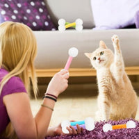 HKM-0652093 Soft Plush Cat Kicker Toys with Catnip for Interactive Play - Set of 5 for Cats