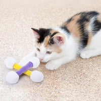 HKM-0652093 Soft Plush Cat Kicker Toys with Catnip for Interactive Play - Set of 5 for Cats