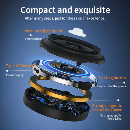 HKM-065235 Universal Car Phone Holder with Strong Vacuum Suction Cup for Dashboard Use