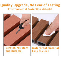 HKM-065363 Outdoor WPC Fluted Wall Cladding Panel for Wood House Exterior Siding