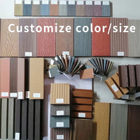 HKM-065363 Outdoor WPC Fluted Wall Cladding Panel for Wood House Exterior Siding