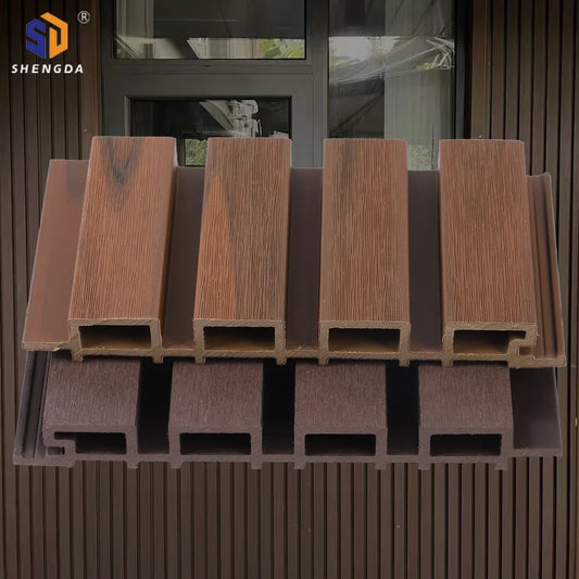 HKM-065363 Outdoor WPC Fluted Wall Cladding Panel for Wood House Exterior Siding