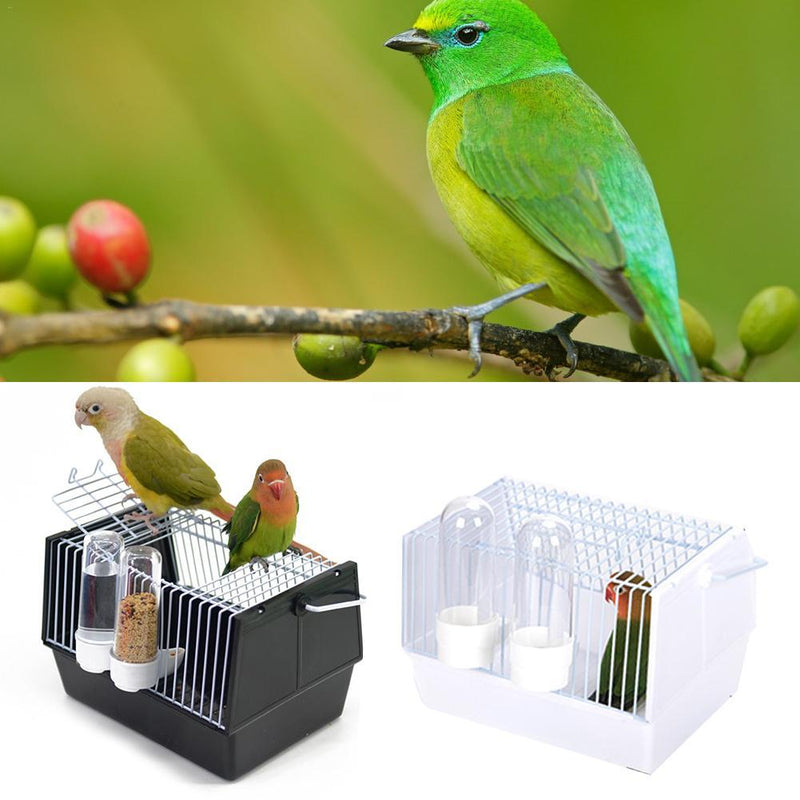 HKM-065427 Lightweight Portable Bird Cage with Skylight and Ventilation, Ideal for Small Birds