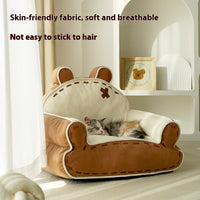 HKM-0654653 Cozy Four Seasons Cat Bed with Warm-keeping and Cold-proof Features