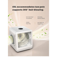 HKM-0656061 Pet Dryer Room with Hot & Cold Air, Automatic 3-Speed Mode, for Cats and Dogs, 32-40°C Temperature Range