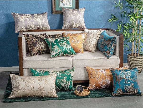 HKM-065619 Nordic Cartoon Jacquard Sofa Cushion 30x50cm with PP Cotton Filling