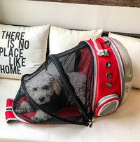HKM-065683 Transparent Space Capsule Cat Backpack - Durable Oxford Material, Available in Multiple Colors