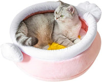 HKM-0657853 Cozy Honey Pot Cat Sofa Bed - Soft Warm Nest for Small Cats and Dogs
