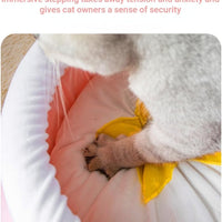 HKM-0657853 Cozy Honey Pot Cat Sofa Bed - Soft Warm Nest for Small Cats and Dogs