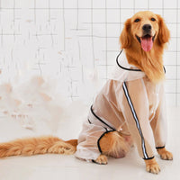 HKM-0657981 Waterproof Raincoat for Large Dogs made with Durable Raincoat Cloth and TPU Material