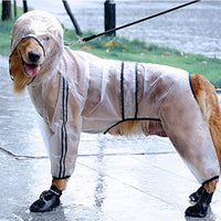 HKM-0657981 Waterproof Raincoat for Large Dogs made with Durable Raincoat Cloth and TPU Material