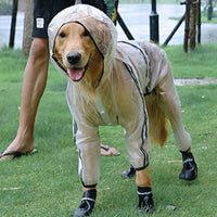 HKM-0657981 Waterproof Raincoat for Large Dogs made with Durable Raincoat Cloth and TPU Material