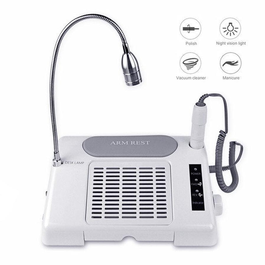 HKM-065811 Electric Multifunctional Nail Polisher 65W with LCD Display, 35000rpm Speed, Portable Handle and Dual Control Modes