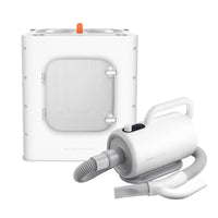 HKM-0658237 Pet Drying Box for Cats and Small Dogs - 62L Capacity, Includes Adapters for Water Blowers