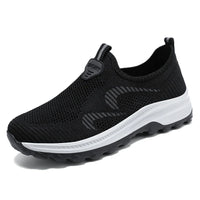 HKM-065875 B-YD17 Men's Recreational Sports Running Shoes Knitted Mesh Surface Refreshing Breathable Sole Soft Non-slip Stock