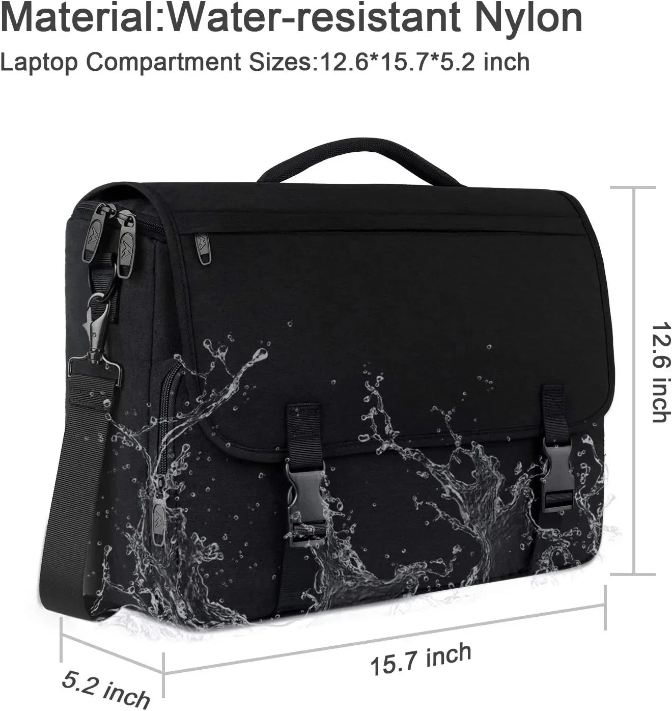 HKM-065875 Large Capacity Waterproof Laptop Tote Bag for Travel and Work