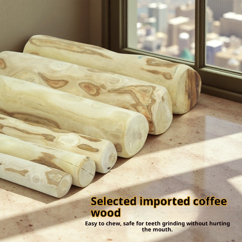 HKM-0659005 Natural Coffee Wood Dog Chew Stick in Various Sizes and Styles