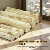 HKM-0659005 Natural Coffee Wood Dog Chew Stick in Various Sizes and Styles