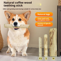 HKM-0659005 Natural Coffee Wood Dog Chew Stick in Various Sizes and Styles