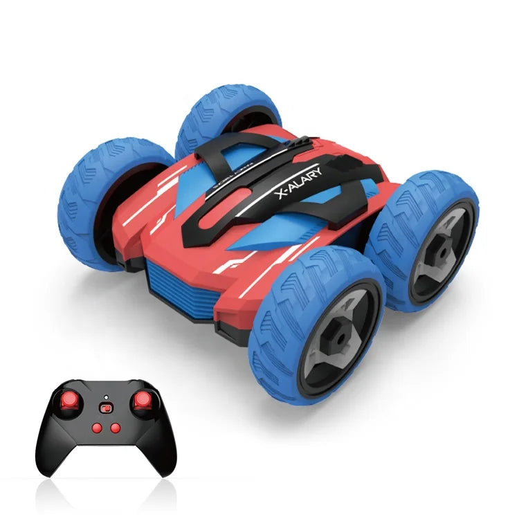 HKM-066003 1:20 Scale 2.4G Double-Sided Remote Control Stunt Car with 360° Flip & Rotate Feature for Kids