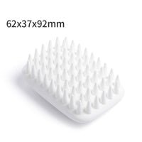 HKM-0661949 Silicone Pet Hair Comb for Cats and Dogs - Non-Slip Massage Brush in Beige
