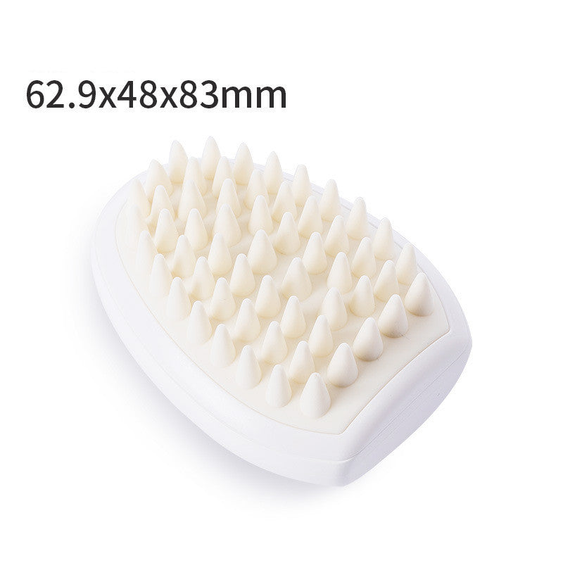 HKM-0661949 Silicone Pet Hair Comb for Cats and Dogs - Non-Slip Massage Brush in Beige
