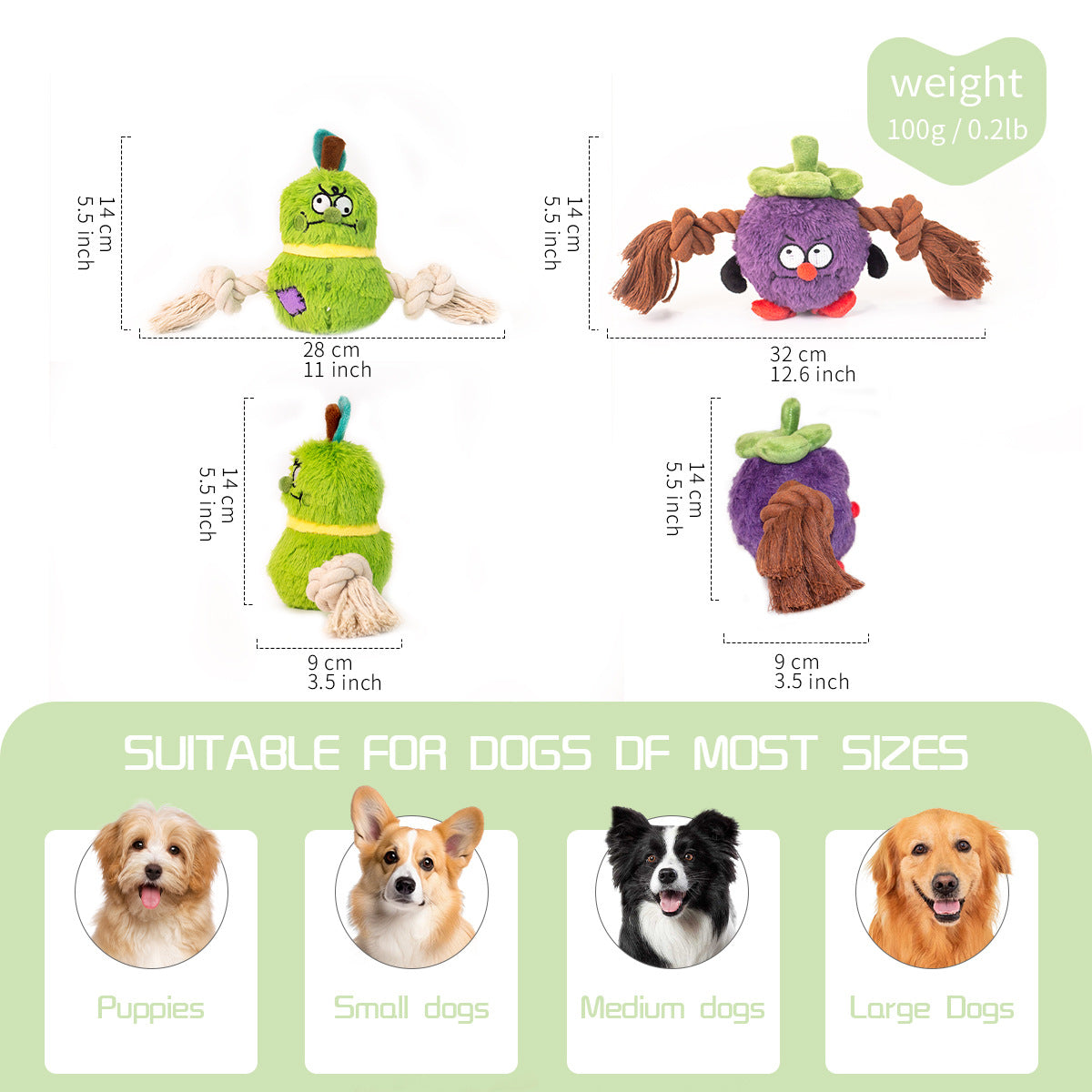 HKM-0663613 Interactive Plush Rope Knot Dog Toy for Tug of War and Dental Care