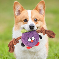 HKM-0663613 Interactive Plush Rope Knot Dog Toy for Tug of War and Dental Care