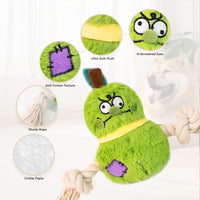 HKM-0663613 Interactive Plush Rope Knot Dog Toy for Tug of War and Dental Care