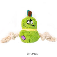 HKM-0663613 Interactive Plush Rope Knot Dog Toy for Tug of War and Dental Care