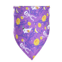 HKM-0663741 Halloween Triangle Scarf for Dogs - Fun Pumpkin, Witch, and Bone Designs, 45x45x65cm, Polyester