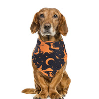 HKM-0663741 Halloween Triangle Scarf for Dogs - Fun Pumpkin, Witch, and Bone Designs, 45x45x65cm, Polyester