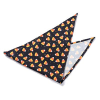 HKM-0663741 Halloween Triangle Scarf for Dogs - Fun Pumpkin, Witch, and Bone Designs, 45x45x65cm, Polyester