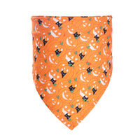 HKM-0663741 Halloween Triangle Scarf for Dogs - Fun Pumpkin, Witch, and Bone Designs, 45x45x65cm, Polyester