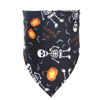 HKM-0663741 Halloween Triangle Scarf for Dogs - Fun Pumpkin, Witch, and Bone Designs, 45x45x65cm, Polyester