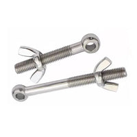 HKM-066515 Stainless Steel Lifting Eye Bolts with Wing Nuts - M8 M10, SS 304 and 316L