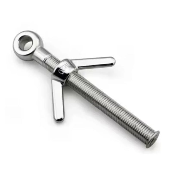 HKM-066515 Stainless Steel Lifting Eye Bolts with Wing Nuts - M8 M10, SS 304 and 316L