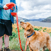 HKM-0665917 Pet Traction Rope with Waste Bag Dispenser, Water Bottle Holder, and Foldable Bowl
